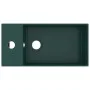 Lavabo con rebosadero cerámica verde oscuro de vidaXL, Lavabos - Ref: Foro24-146992, Precio: 77,03 €, Descuento: %