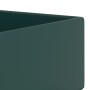 Lavabo con rebosadero cerámica verde oscuro de vidaXL, Lavabos - Ref: Foro24-146992, Precio: 82,58 €, Descuento: %