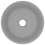Lavabo de lujo redondo cerámica gris claro mate 40x15 cm de vidaXL, Lavabos - Ref: Foro24-147015, Precio: 68,85 €, Descuento: %