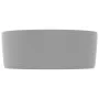 Mattes hellgraues rundes Luxuswaschbecken aus Keramik 40x15 cm von vidaXL, Sinkt - Ref: Foro24-147015, Preis: 67,84 €, Rabatt: %