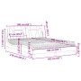 Cama con colchón cuero sintético capuchino 160x200 cm de , Camas y somieres - Ref: Foro24-3208807, Precio: 419,65 €, Descuent...