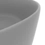 Mattes hellgraues rundes Luxuswaschbecken aus Keramik 40x15 cm von vidaXL, Sinkt - Ref: Foro24-147015, Preis: 67,84 €, Rabatt: %