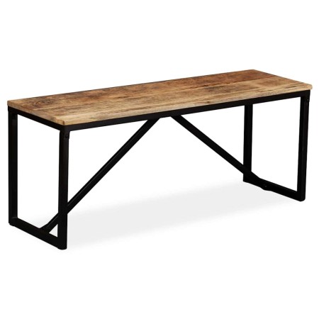 Banco de madera maciza de mango 110x35x45 cm en Bancos para recibidores y almacenamiento | Comprar online en Foru.es
