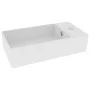 Lavabo con rebosadero cerámica blanco mate de vidaXL, Lavabos - Ref: Foro24-146987, Precio: 81,37 €, Descuento: %