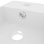 Lavabo con rebosadero cerámica blanco mate de vidaXL, Lavabos - Ref: Foro24-146987, Precio: 81,37 €, Descuento: %