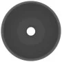 Lavabo de lujo redondo cerámica gris oscuro mate 40x15 cm de vidaXL, Lavabos - Ref: Foro24-147005, Precio: 68,49 €, Descuento: %