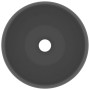 Lavabo de lujo redondo cerámica gris oscuro mate 40x15 cm de vidaXL, Lavabos - Ref: Foro24-147005, Precio: 69,44 €, Descuento: %