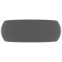 Lavabo de lujo redondo cerámica gris oscuro mate 40x15 cm de vidaXL, Lavabos - Ref: Foro24-147005, Precio: 69,44 €, Descuento: %