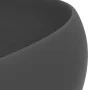 Lavabo de lujo redondo cerámica gris oscuro mate 40x15 cm de vidaXL, Lavabos - Ref: Foro24-147005, Precio: 68,49 €, Descuento: %