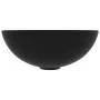 Round matte black ceramic bathroom sink by vidaXL, Sinks - Ref: Foro24-146986, Price: 64,29 €, Discount: %