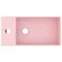 Lavabo con rebosadero cerámica rosa mate de vidaXL, Lavabos - Ref: Foro24-146988, Precio: 91,32 €, Descuento: %