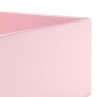 Lavabo con rebosadero cerámica rosa mate de vidaXL, Lavabos - Ref: Foro24-146988, Precio: 93,10 €, Descuento: %