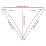 Toldo de vela poliéster oxford 100% arena 3,5x3,5x4,9 m de , Sombrillas - Ref: Foro24-4000936, Precio: 27,03 €, Descuento: %