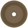 Lavabo de lujo redondo cerámica crema mate 40x15 cm de vidaXL, Lavabos - Ref: Foro24-147018, Precio: 71,77 €, Descuento: %