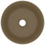 Luxury round matte cream ceramic sink 40x15 cm by vidaXL, Sinks - Ref: Foro24-147018, Price: 60,92 €, Discount: %