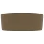 Luxury round matte cream ceramic sink 40x15 cm by vidaXL, Sinks - Ref: Foro24-147018, Price: 60,92 €, Discount: %