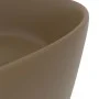 Luxury round matte cream ceramic sink 40x15 cm by vidaXL, Sinks - Ref: Foro24-147018, Price: 60,92 €, Discount: %
