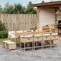Set comedor de jardín con cojines 13 pzas ratán sintético beige de , Conjuntos de jardín - Ref: Foro24-3278115, Precio: 646,2...