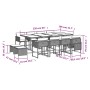 Set comedor de jardín con cojines 13 pzas ratán sintético beige de , Conjuntos de jardín - Ref: Foro24-3278115, Precio: 646,2...