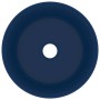 Lavabo de lujo redondo cerámica azul oscuro mate 40x15 cm de vidaXL, Lavabos - Ref: Foro24-147012, Precio: 76,67 €, Descuento: %