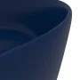 Matte dark blue round ceramic luxury washbasin 40x15 cm by vidaXL, Sinks - Ref: Foro24-147012, Price: 75,40 €, Discount: %