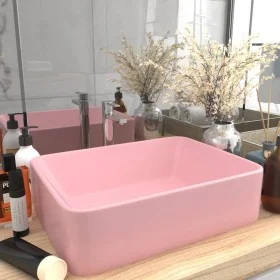 Luxus-Waschbecken aus mattem rosa Keramik 41x30x12 cm von vidaXL, Sinkt - Ref: Foro24-147043, Preis: 74,71 €, Rabatt: %