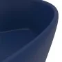 Luxury washbasin with matte dark blue ceramic overflow 36x13 cm by vidaXL, Sinks - Ref: Foro24-147034, Price: 64,35 €, Discou...