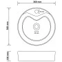 Luxury washbasin with matte dark blue ceramic overflow 36x13 cm by vidaXL, Sinks - Ref: Foro24-147034, Price: 64,35 €, Discou...