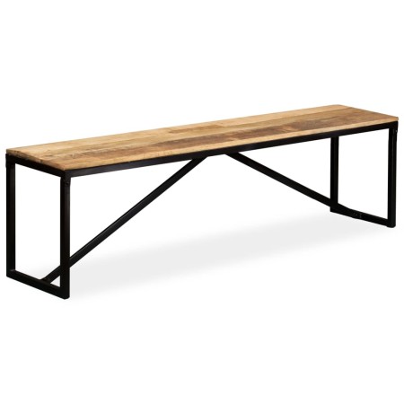 Banco de madera maciza de mango 160x35x45 cm en Bancos para recibidores y almacenamiento | Comprar online en Foru.es