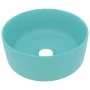 Luxuriöses rundes Waschbecken aus matt-grüner Keramik, 40x15 cm. von vidaXL, Sinkt - Ref: Foro24-147013, Preis: 54,39 €, Raba...