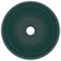 Lavabo de lujo redondo cerámica verde oscuro mate 40x15 cm de vidaXL, Lavabos - Ref: Foro24-147003, Precio: 82,12 €, Descuent...