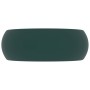 Lavabo de lujo redondo cerámica verde oscuro mate 40x15 cm de vidaXL, Lavabos - Ref: Foro24-147003, Precio: 82,12 €, Descuent...