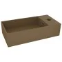 Lavabo con rebosadero cerámica crema mate de vidaXL, Lavabos - Ref: Foro24-146996, Precio: 74,09 €, Descuento: %