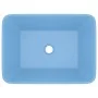 Lavabo de lujo de cerámica azul claro mate 41x30x12 cm de vidaXL, Lavabos - Ref: Foro24-147044, Precio: 61,21 €, Descuento: %