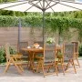 Sillas de jardín reclinables 6 uds madera maciza acacia gris de , Sillas de jardín - Ref: Foro24-3214533, Precio: 492,20 €, D...