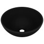Lavabo de lujo redondo cerámica negro mate 32,5x14 cm de vidaXL, Lavabos - Ref: Foro24-146975, Precio: 74,32 €, Descuento: %