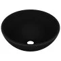 Matte black round ceramic luxury washbasin 32.5x14 cm by vidaXL, Sinks - Ref: Foro24-146975, Price: 76,00 €, Discount: %