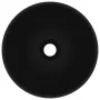 Matte black round ceramic luxury washbasin 32.5x14 cm by vidaXL, Sinks - Ref: Foro24-146975, Price: 76,00 €, Discount: %