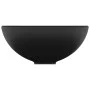 Matte black round ceramic luxury washbasin 32.5x14 cm by vidaXL, Sinks - Ref: Foro24-146975, Price: 76,00 €, Discount: %