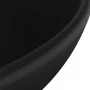 Matte black round ceramic luxury washbasin 32.5x14 cm by vidaXL, Sinks - Ref: Foro24-146975, Price: 76,00 €, Discount: %