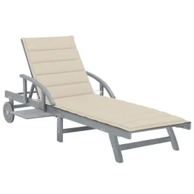 Gartenliege mit Kissen massives Akazienholz von , Liegen - Ref: Foro24-3061332, Preis: 206,80 €, Rabatt: %