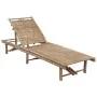Garden lounger with bamboo cushion by , Loungers - Ref: Foro24-3061635, Price: 211,10 €, Discount: %