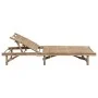 Garden lounger with bamboo cushion by , Loungers - Ref: Foro24-3061635, Price: 211,10 €, Discount: %