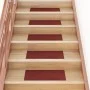 Alfombrilla autoadhesiva escalera 15 uds rojo 60x25 cm de , Alfombrillas para escalones - Ref: Foro24-326916, Precio: 32,26 €...