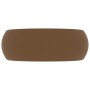 Lavabo de lujo redondo cerámica crema mate 40x15 cm de vidaXL, Lavabos - Ref: Foro24-147007, Precio: 70,97 €, Descuento: %
