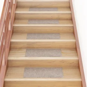 Alfombrilla autoadhesiva escalera 15 uds crema 60x25 cm de , Alfombrillas para escalones - Ref: Foro24-326921, Precio: 39,02 ...