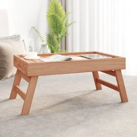 Bandeja plegable madera maciza de teca 55x35x25 cm de , Bandejas - Ref: Foro24-340762, Precio: 37,43 €, Descuento: %