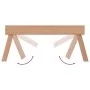 Bandeja plegable madera maciza de teca 55x35x25 cm de , Bandejas - Ref: Foro24-340762, Precio: 37,43 €, Descuento: %