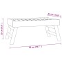 Bandeja plegable madera maciza de teca 55x35x25 cm de , Bandejas - Ref: Foro24-340762, Precio: 40,04 €, Descuento: %