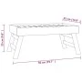 Bandeja plegable madera maciza de teca 55x35x25 cm de , Bandejas - Ref: Foro24-340762, Precio: 37,43 €, Descuento: %